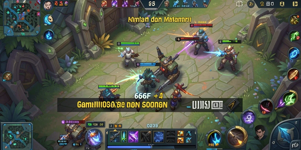 Tampilan gameplay menarik dan strategis dari 666F.