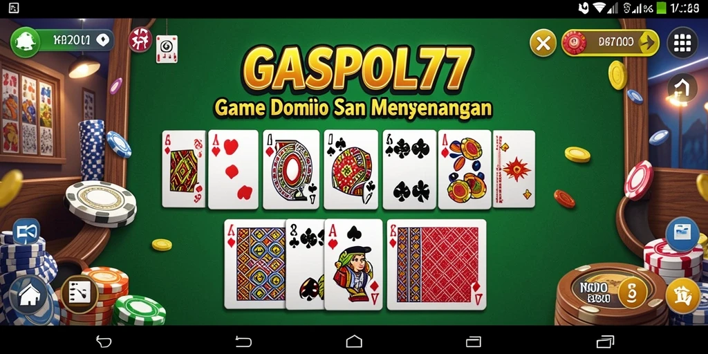 Screenshot menunjukkan gameplay menegangkan di GASPOL77.
