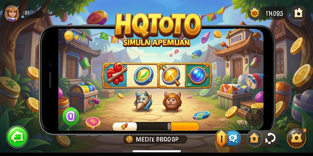 Screenshot HQTOTO menampilkan aksi seru dalam gameplay Simulation.