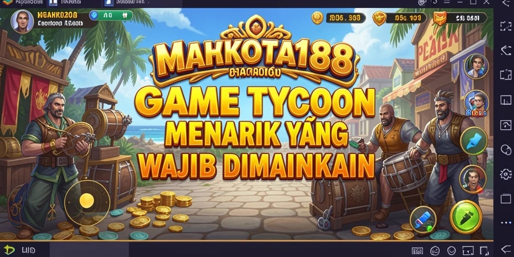 Tampilan gameplay menawan dalam game Tycoon MAHKOTA188.