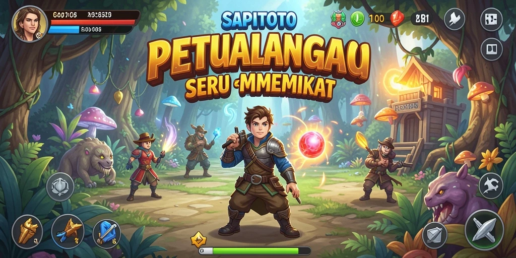 Tampilan gameplay SAPITOTO yang penuh aksi dan petualangan.