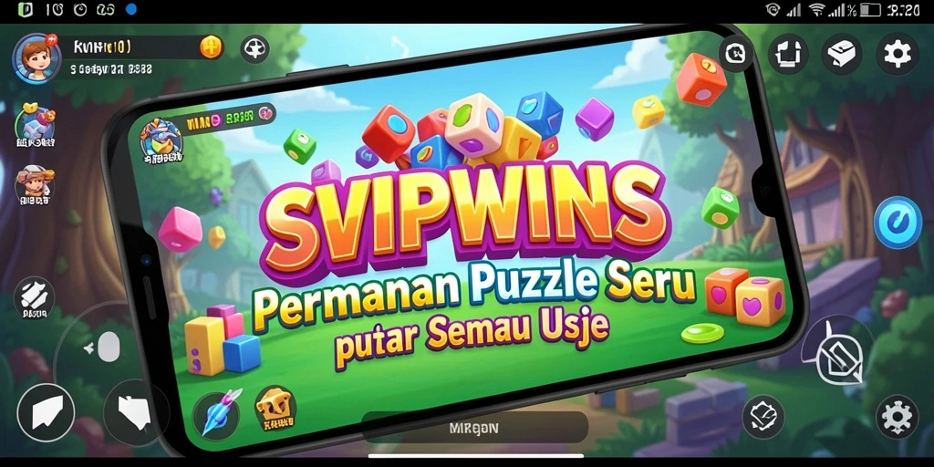 Tampilan gameplay SVIPWINS dengan teka-teki yang menantang.