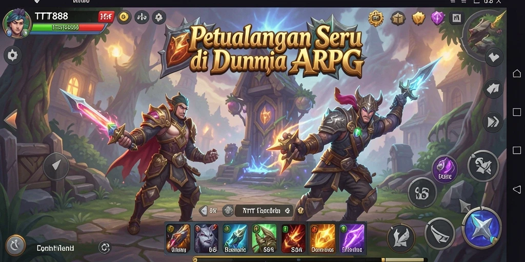 Tampilan gameplay TTT888 yang memukau dengan aksi ARPG yang seru.