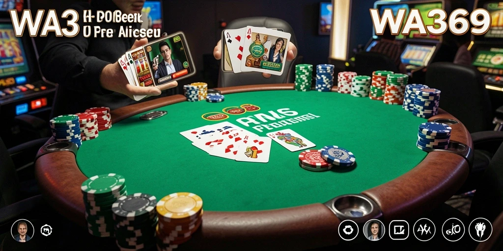 Tampilan gameplay seru dari aplikasi Poker WA369.