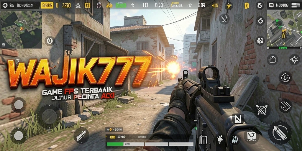 Tampilan gameplay seru dan mendebarkan dari game FPS WAJIK777.